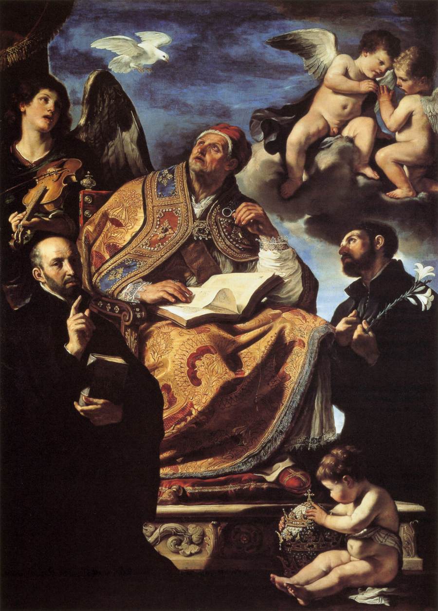 St Gregory the Great with Sts Ignatius and Francis Xavier by