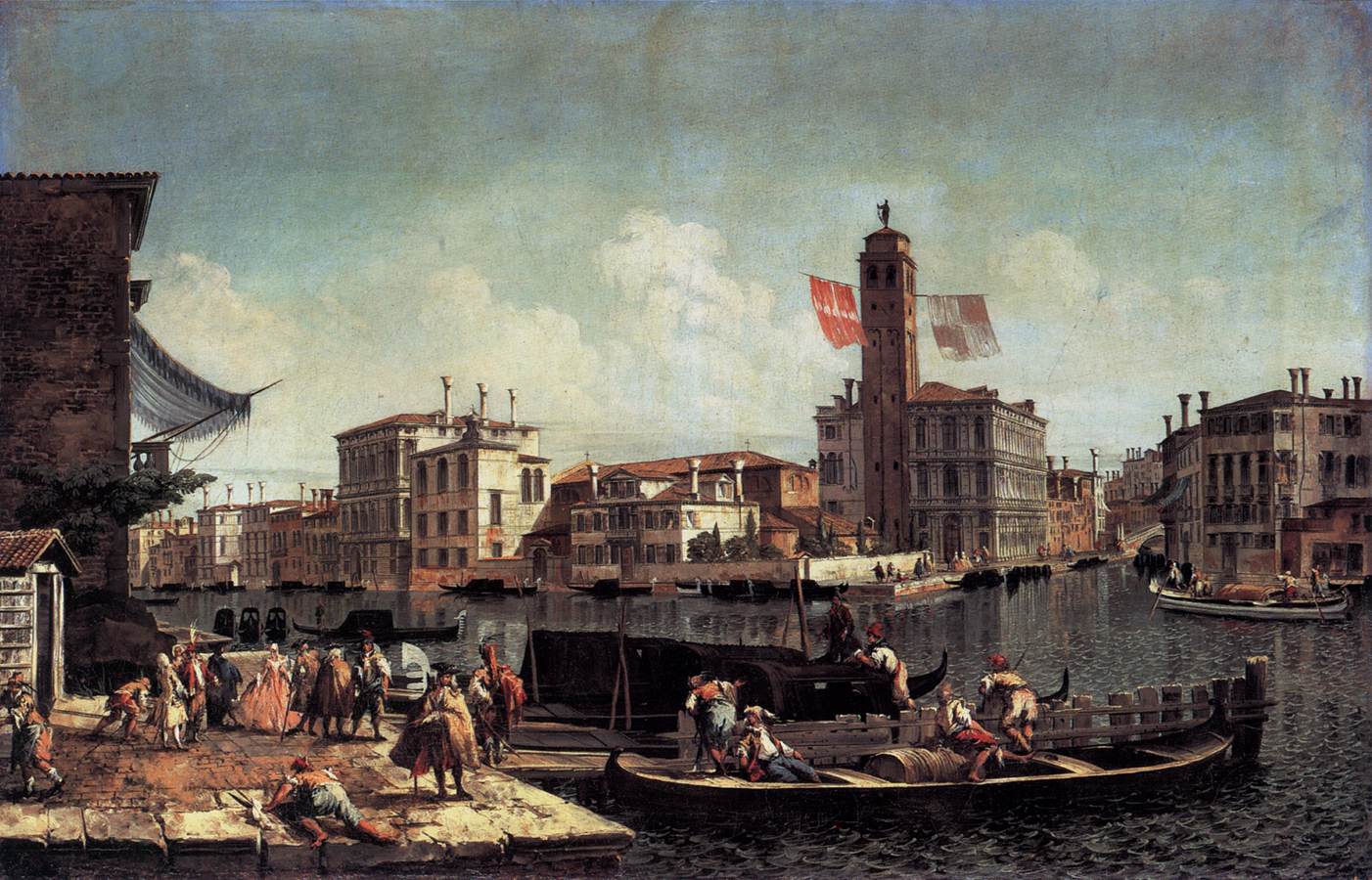 The Grand Canal with the Palazzo Labia and Entry to the Cannareggio by