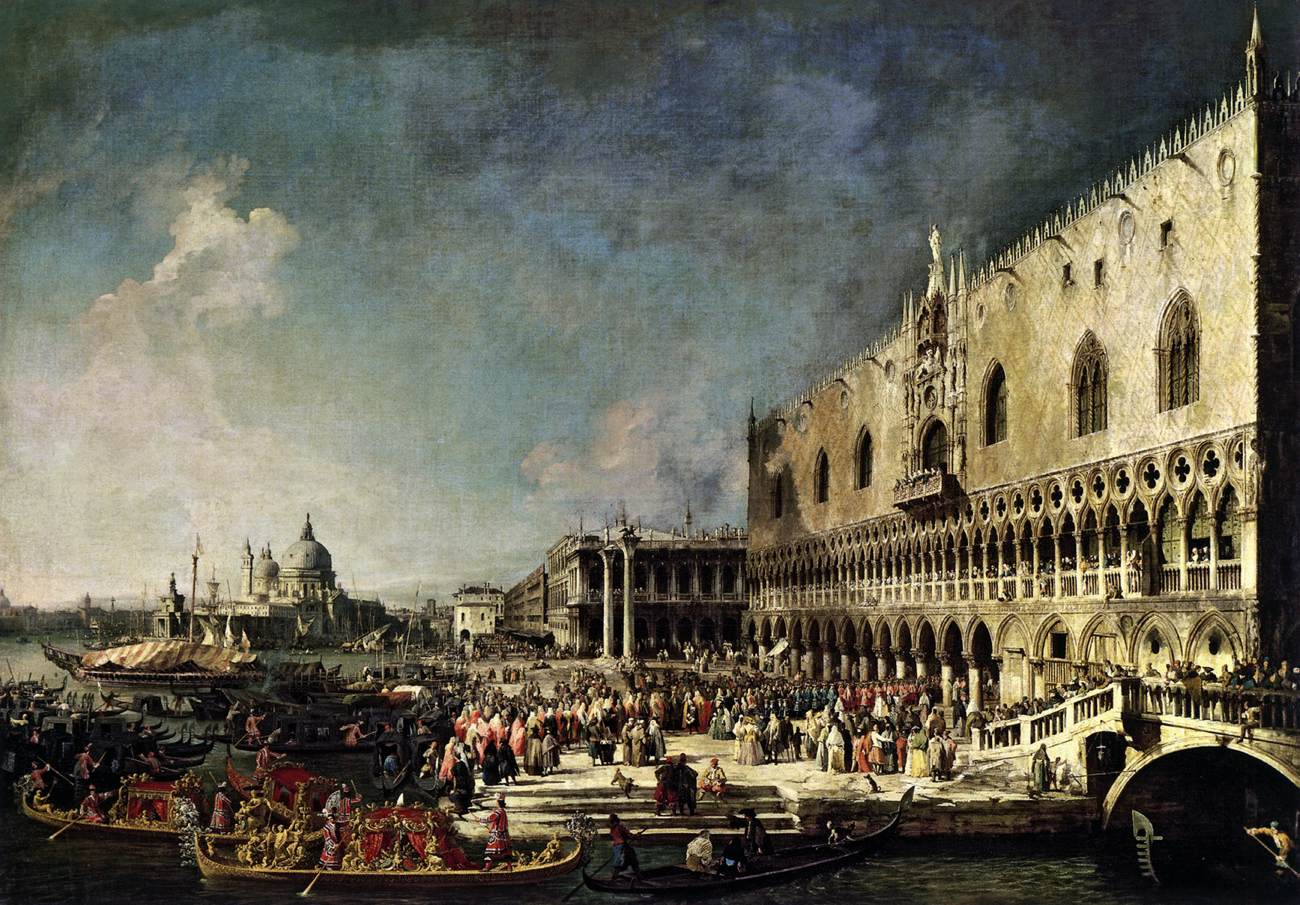 Arrival of the French Ambassador in Venice by CANALETTO