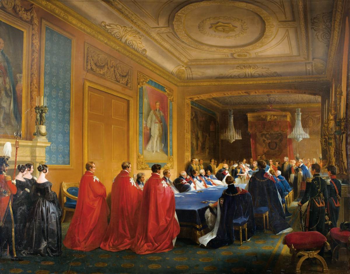 Louis-Philippe Being Decorated with the Order of the Garter by GOSSE, Nicolas-Louis-François