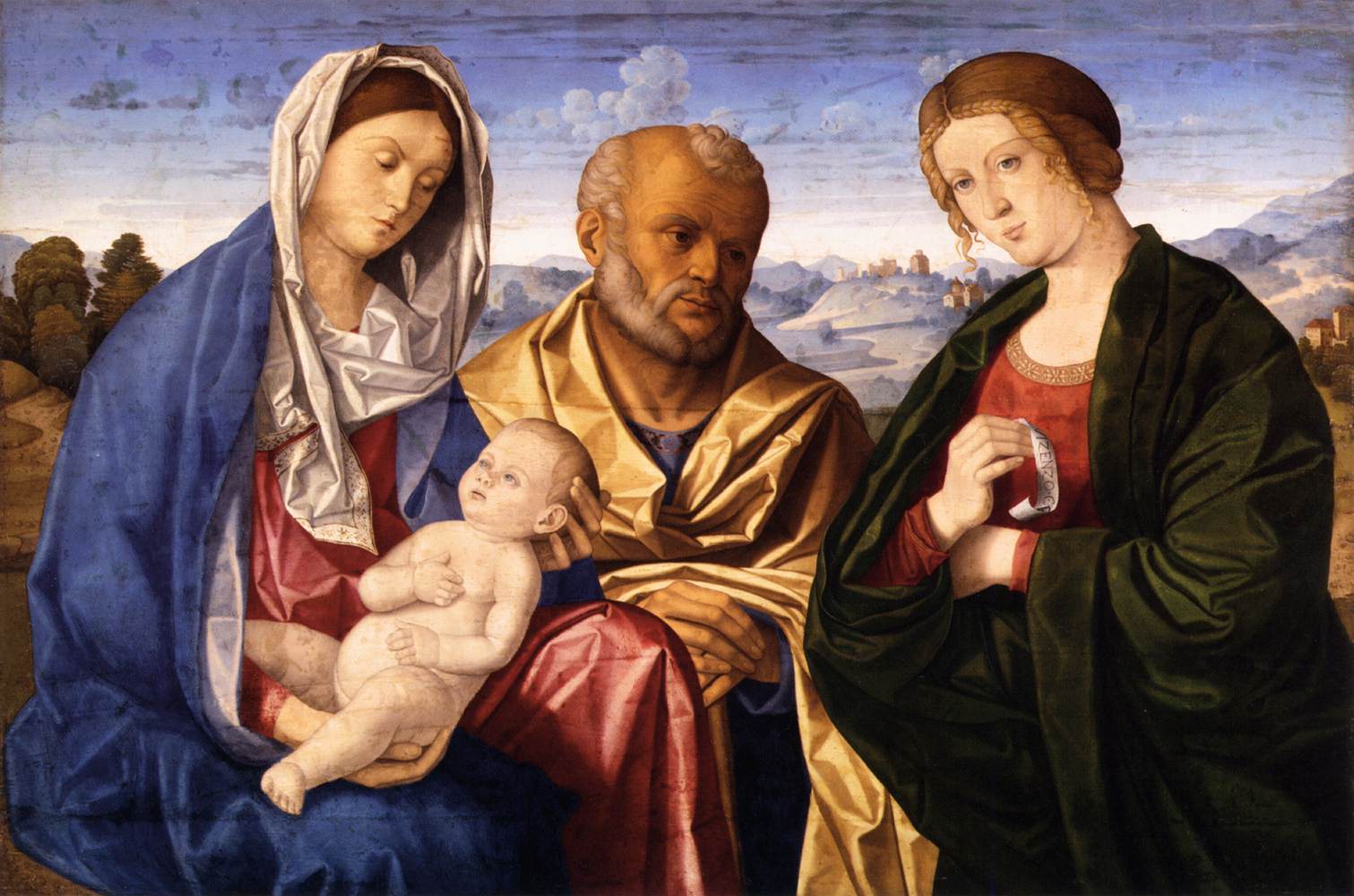 The Holy Family with a Female Saint by CATENA, Vincenzo