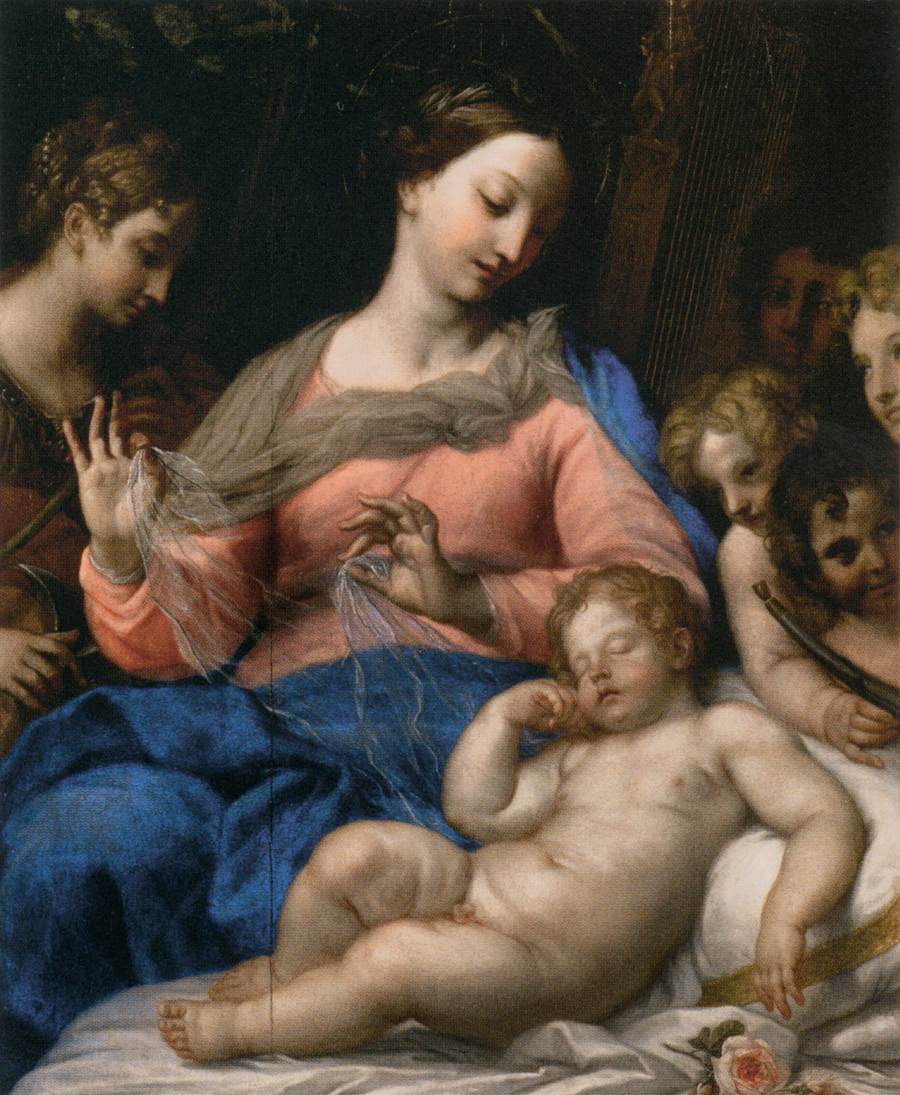 The Sleep of the Infant Jesus, with Musician Angels by MARATTI, Carlo