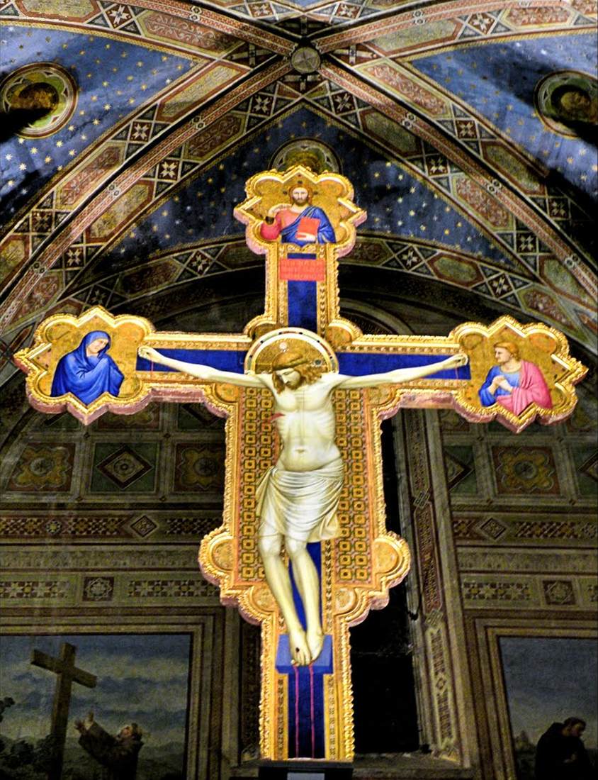 Crucifix (detail) by GIOTTO di Bondone