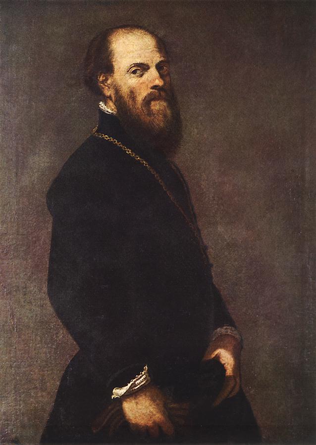 Man with a Golden Lace by TINTORETTO