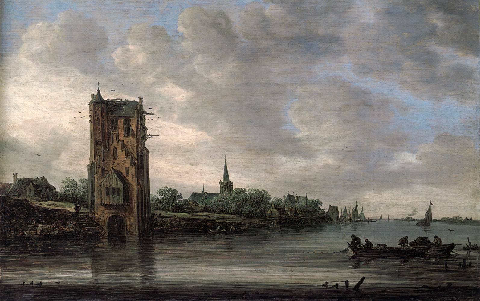 The Pelkus Gate near Utrecht by GOYEN, Jan van