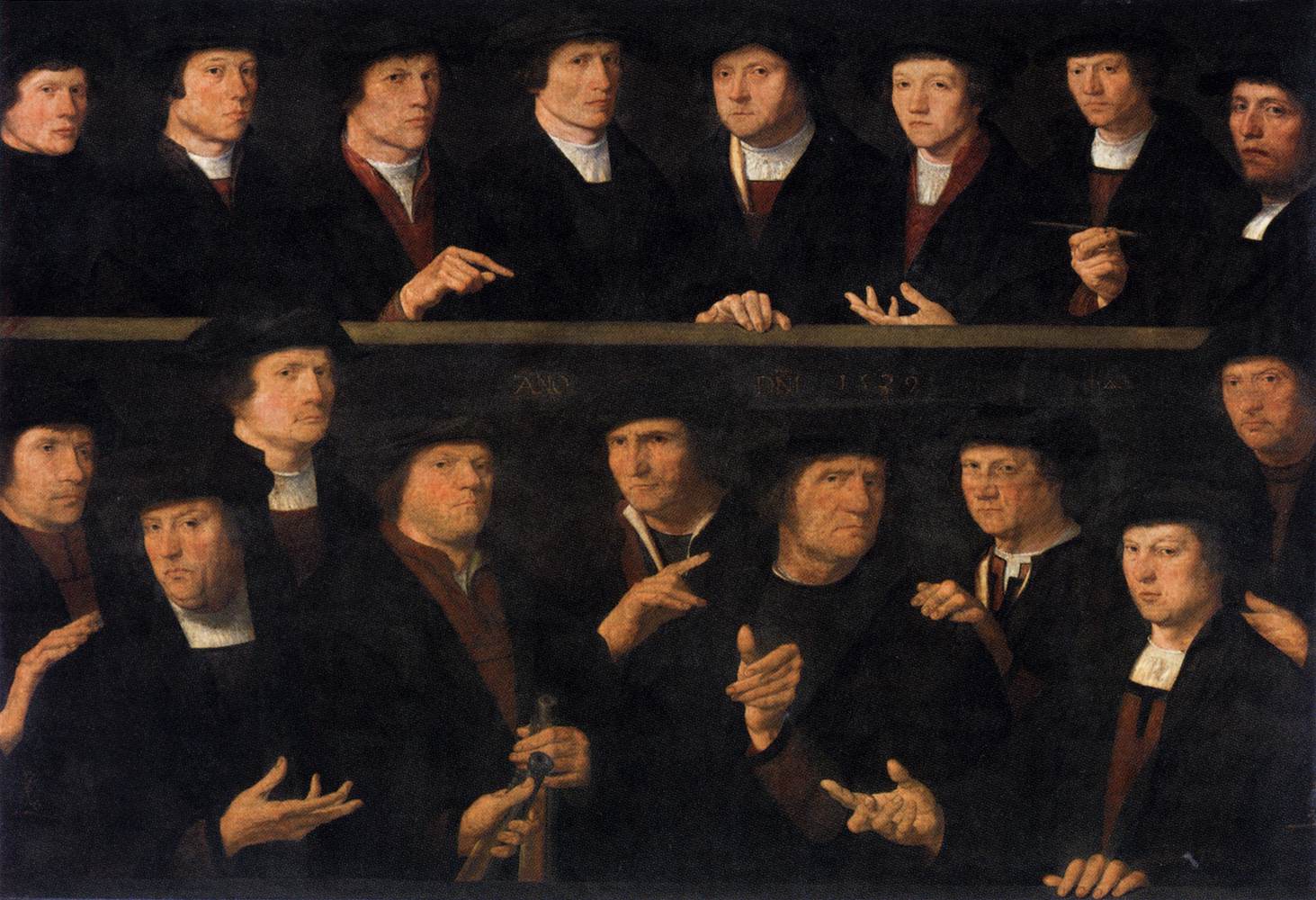 A Group of Guardsmen of the Amsterdam Kloveniersdoelen (detail) by