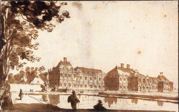 The Huis ter Nieuburch at Rijswijck, Seen from the South-Southwest by