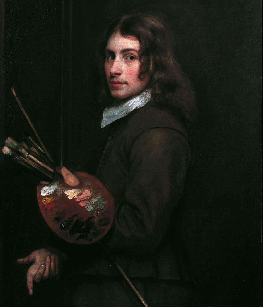 Self-Portrait with Palette and Brushes by WILLEBOIRTS BOSSCHAERT, Thomas