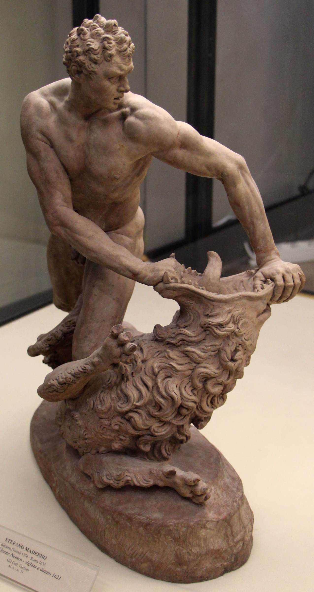 Hercules and the Nemean Lion by MADERNO, Stefano