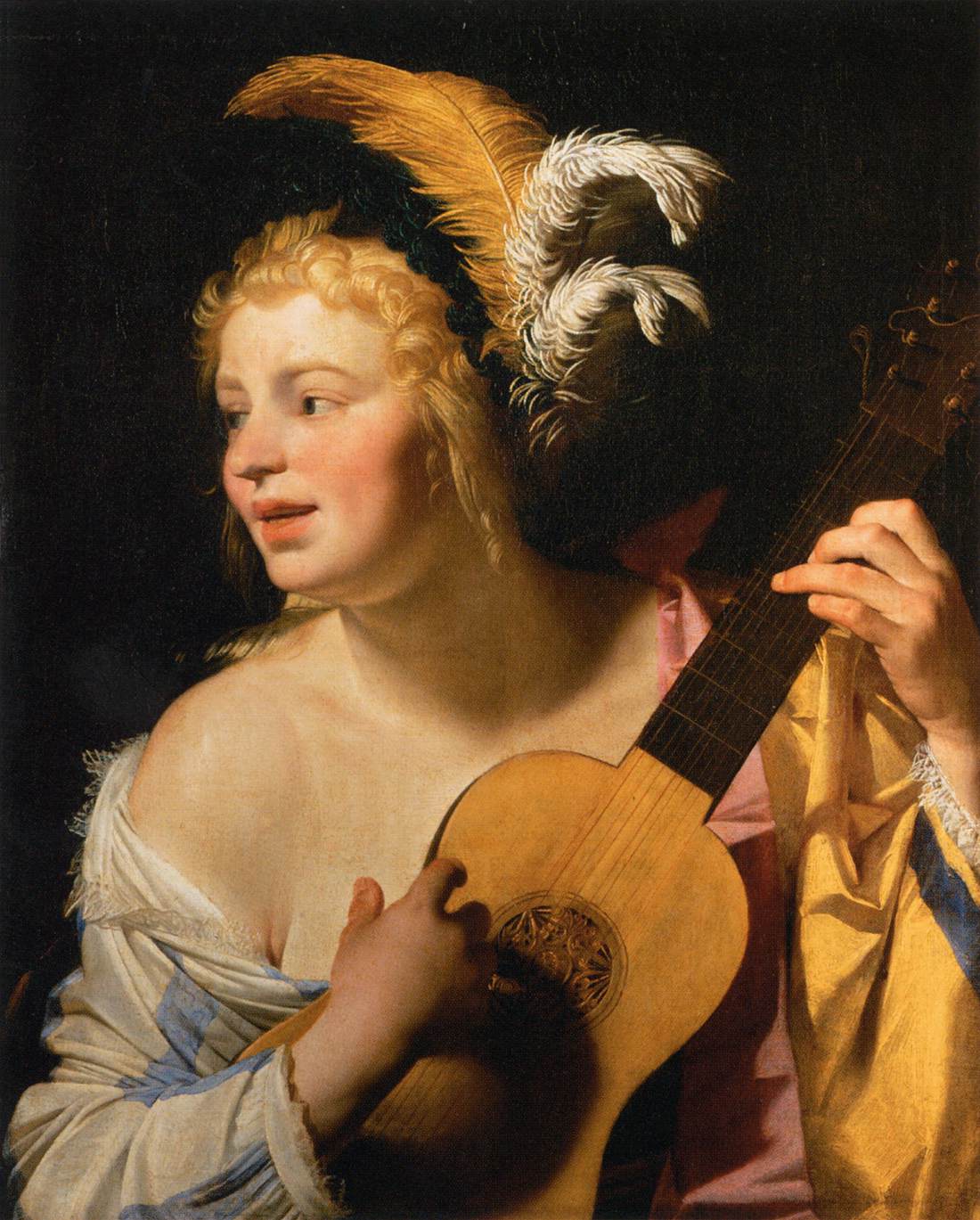 Woman Playing the Guitar by