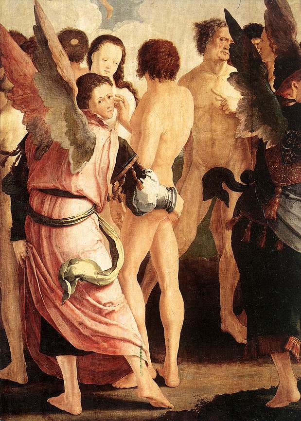 The Last Judgment (detail) by LEYDEN, Lucas van