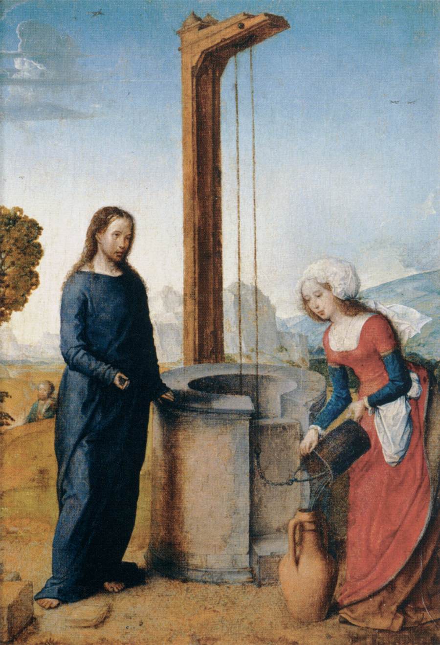 Christ and the Woman of Samaria by JUAN DE FLANDES