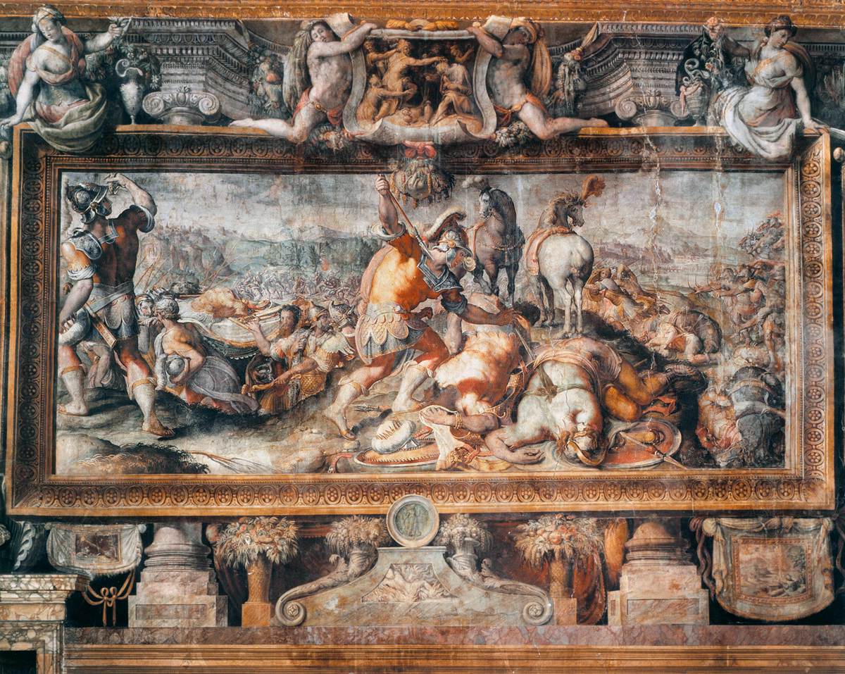 The Story of David (4 scenes) by SALVIATI, Cecchino del