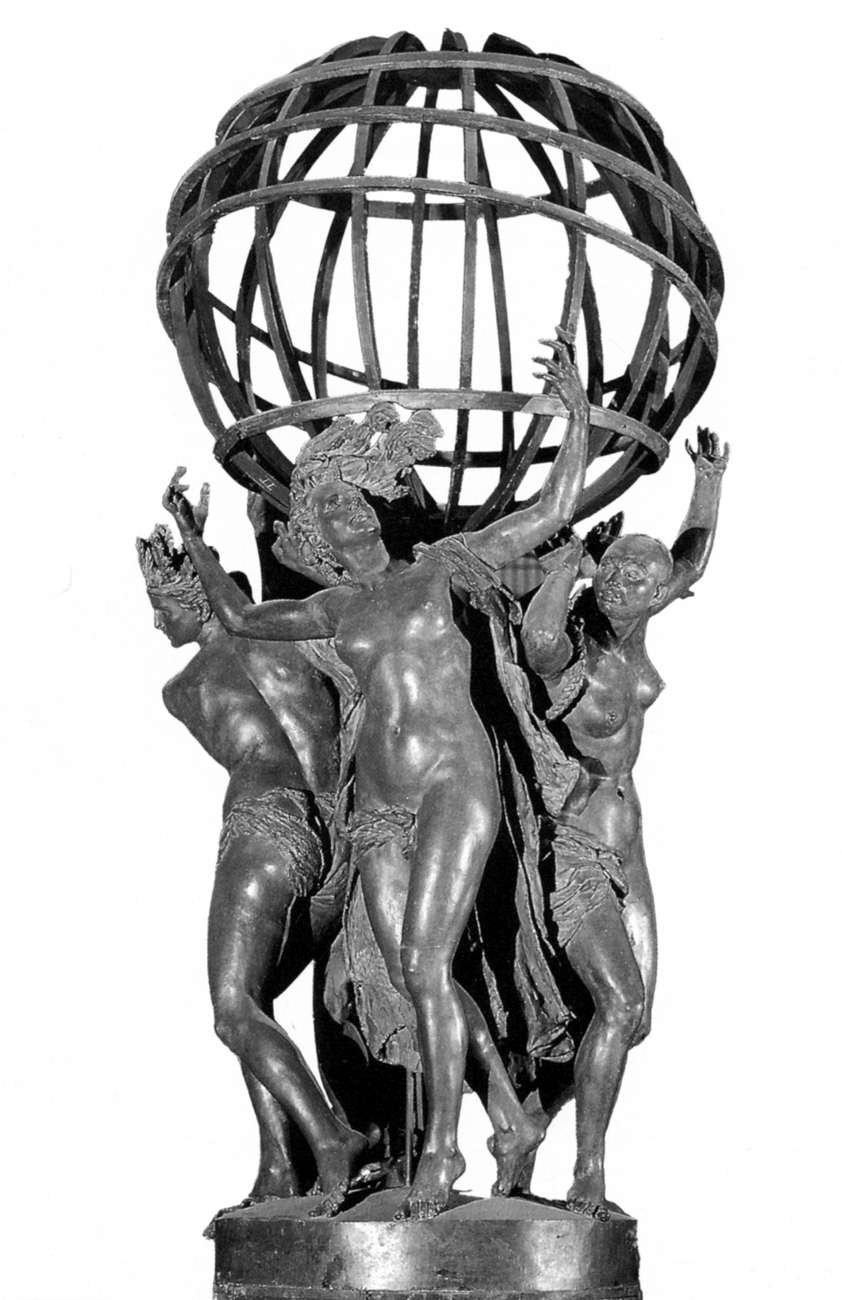 The Four Corners of the World Supporting the Celestial Sphere by CARPEAUX, Jean-Baptiste