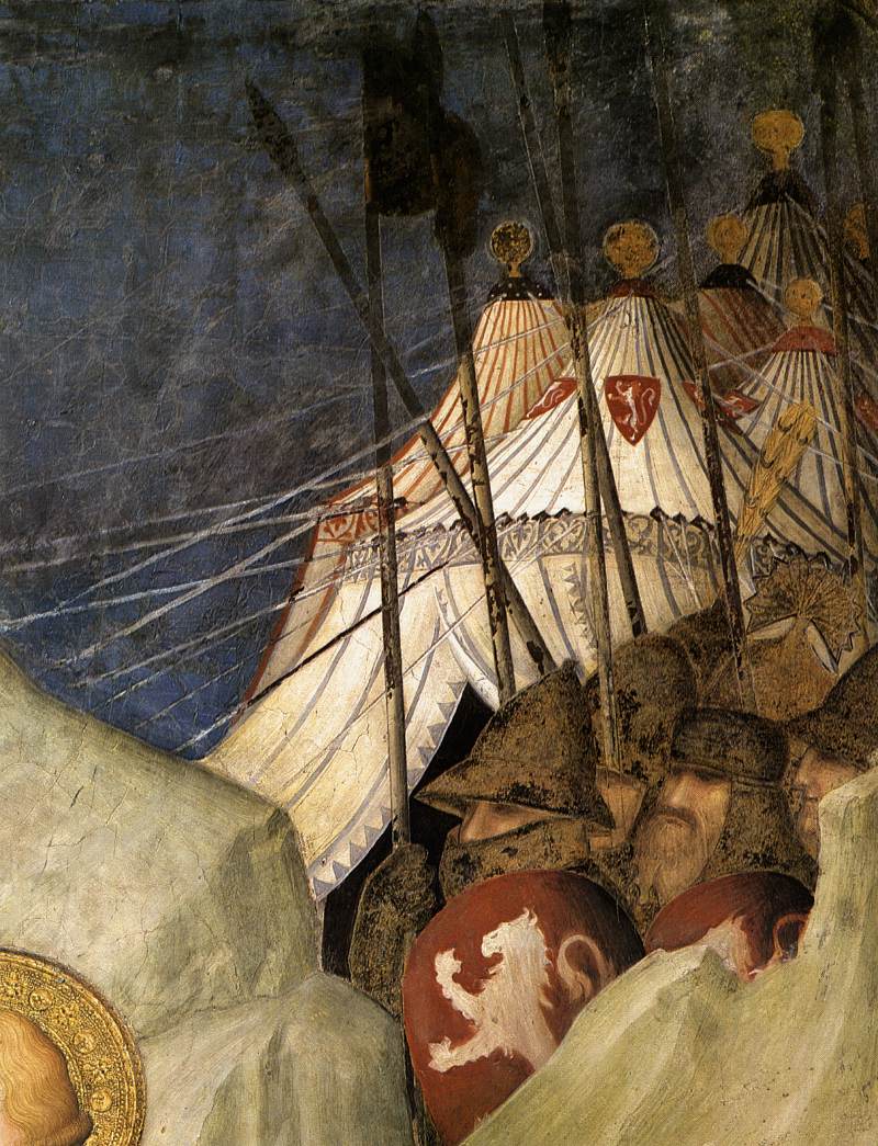 Saint Martin Renounces his Weapons (detail) by SIMONE MARTINI