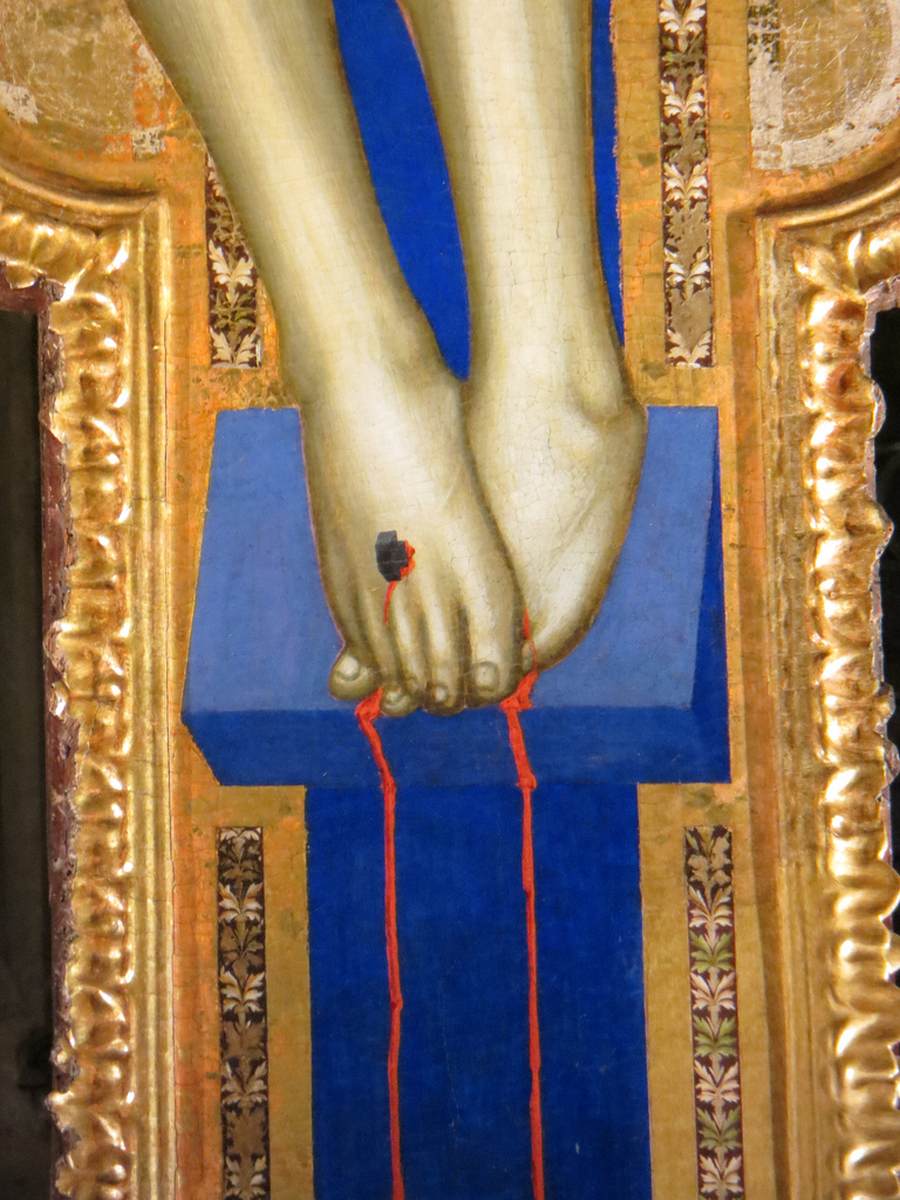 Crucifix (detail) by GIOTTO di Bondone