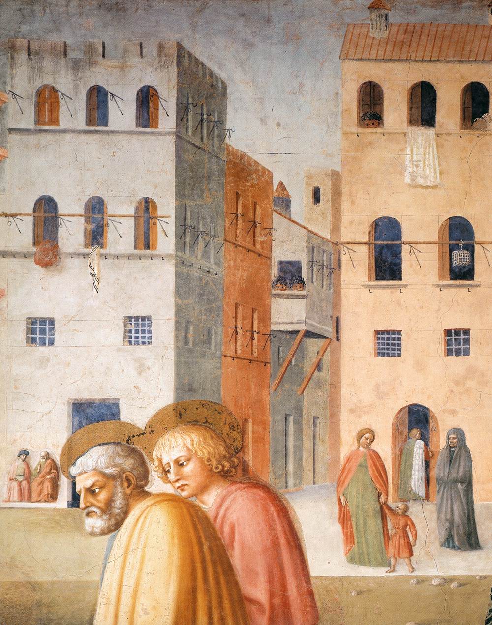 Healing of the Cripple (detail) by MASOLINO da Panicale