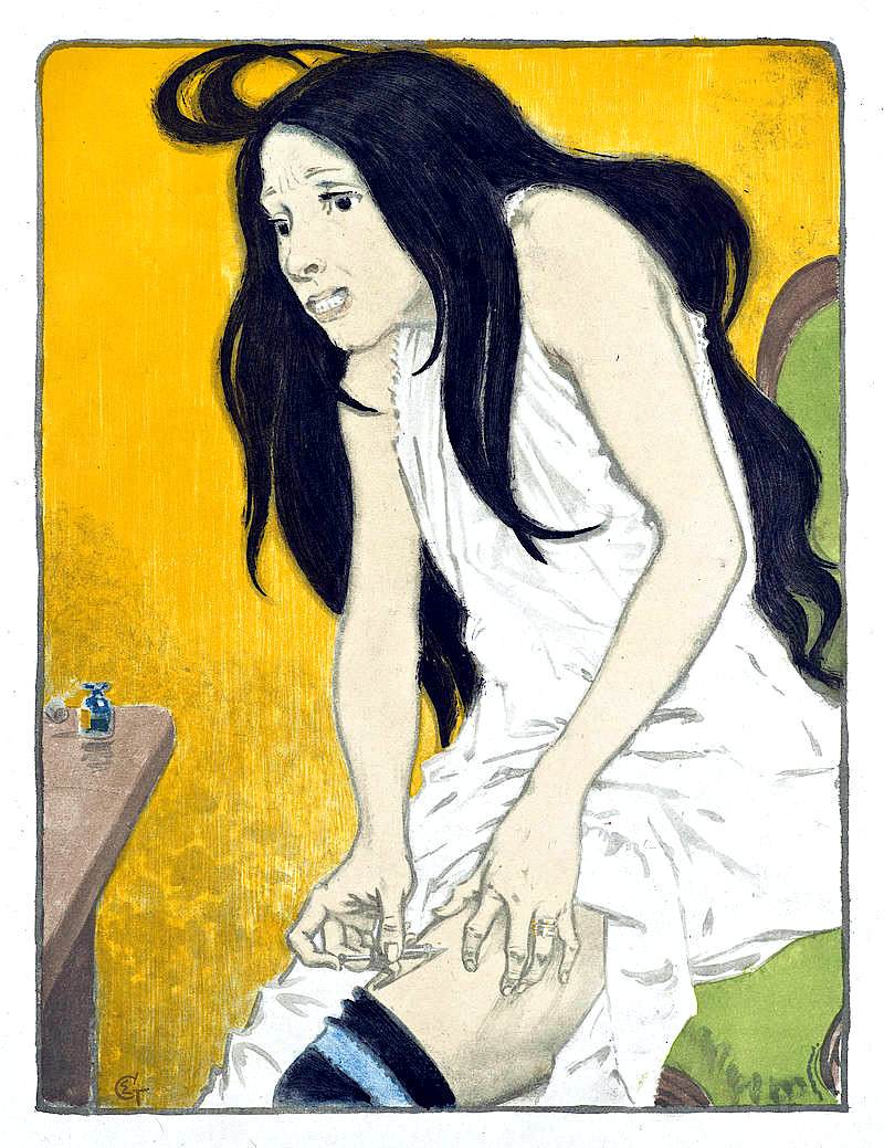 La Morphinomane by GRASSET, Eugène-Samuel