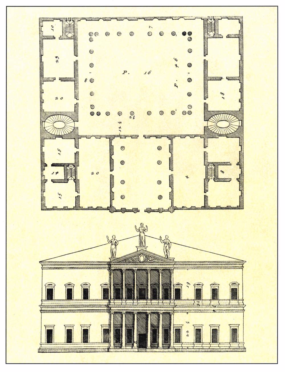 Plan of a Venetian palazzo by