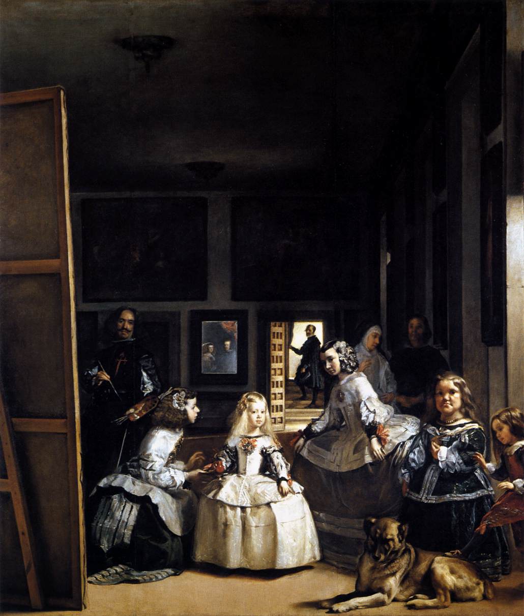 Las Meninas or The Family of Philip IV by VELÁZQUEZ, Diego Rodriguez de Silva y