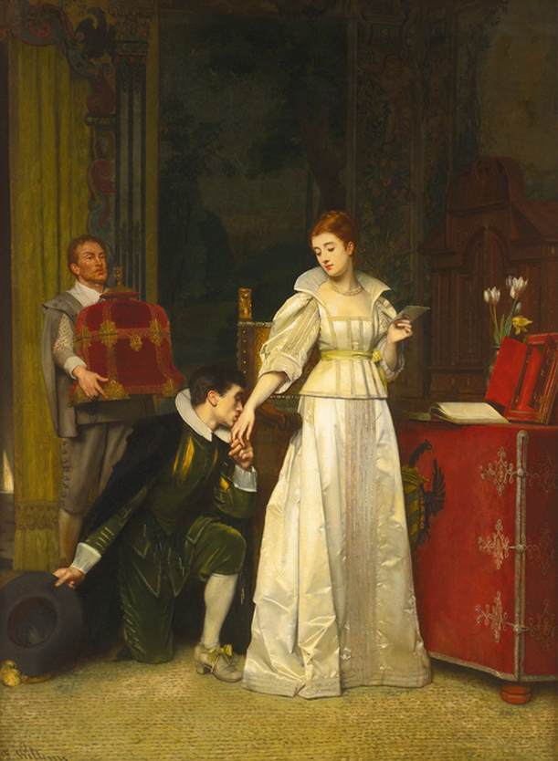 The Suitor by WILLEMS, Florent Joseph Marie