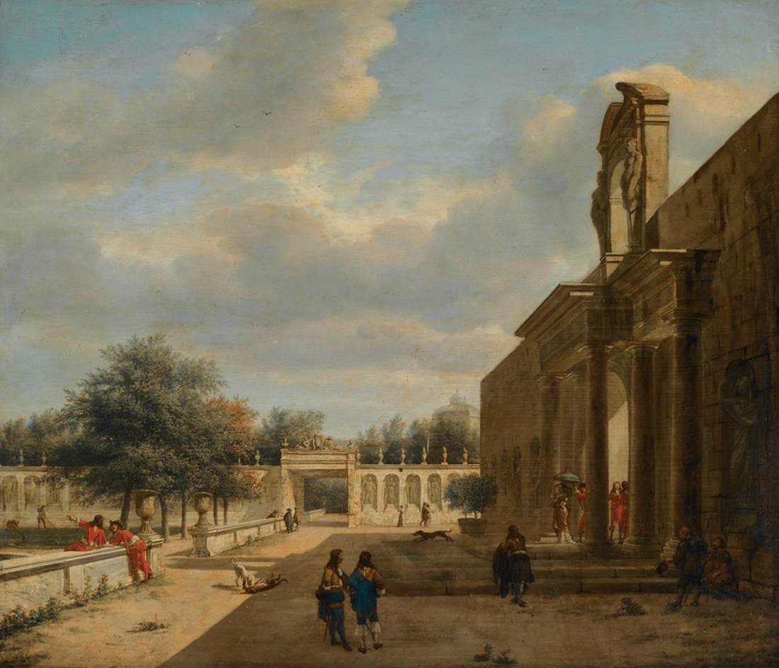 A Palatial Garden by HEYDEN, Jan van der