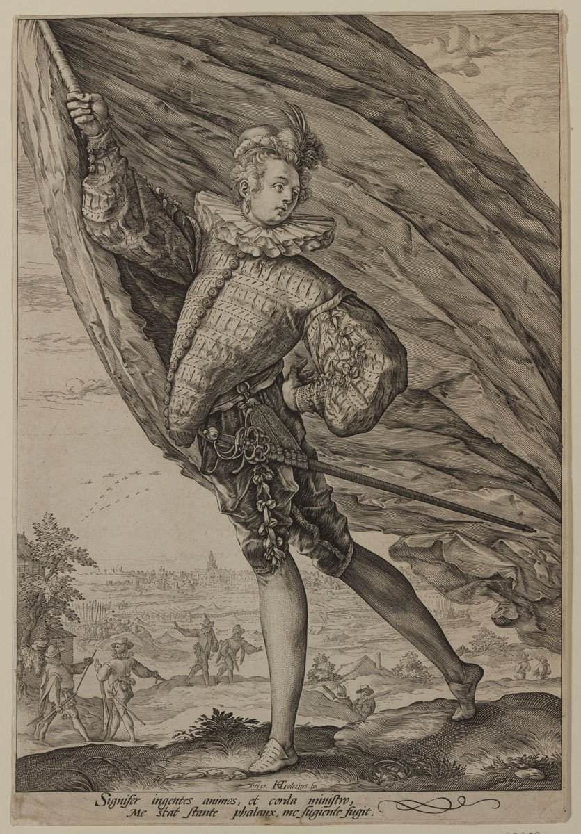 The Standard-Bearer by GOLTZIUS, Hendrick