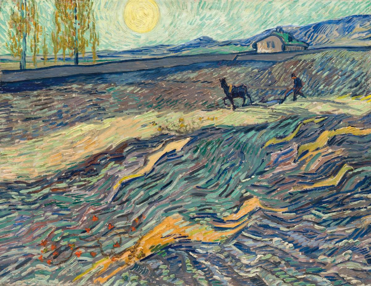 Farmer in a field by GOGH, Vincent van