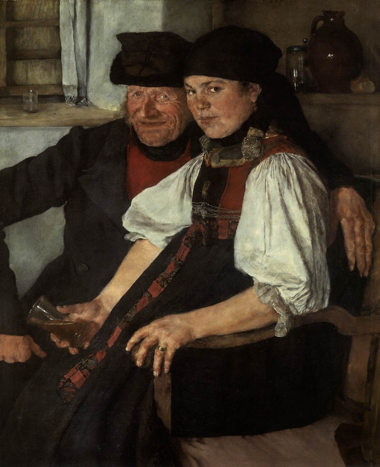 Ill-Matched Couple by LEIBL, Wilhelm