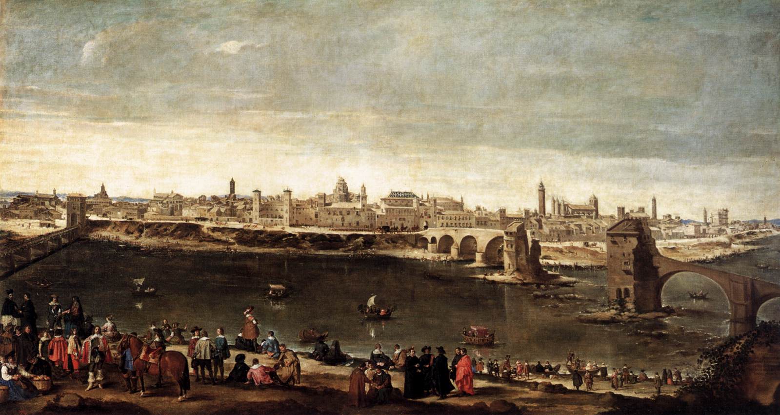 View of Zaragoza by MAZO, Juan Bautista Martinez del