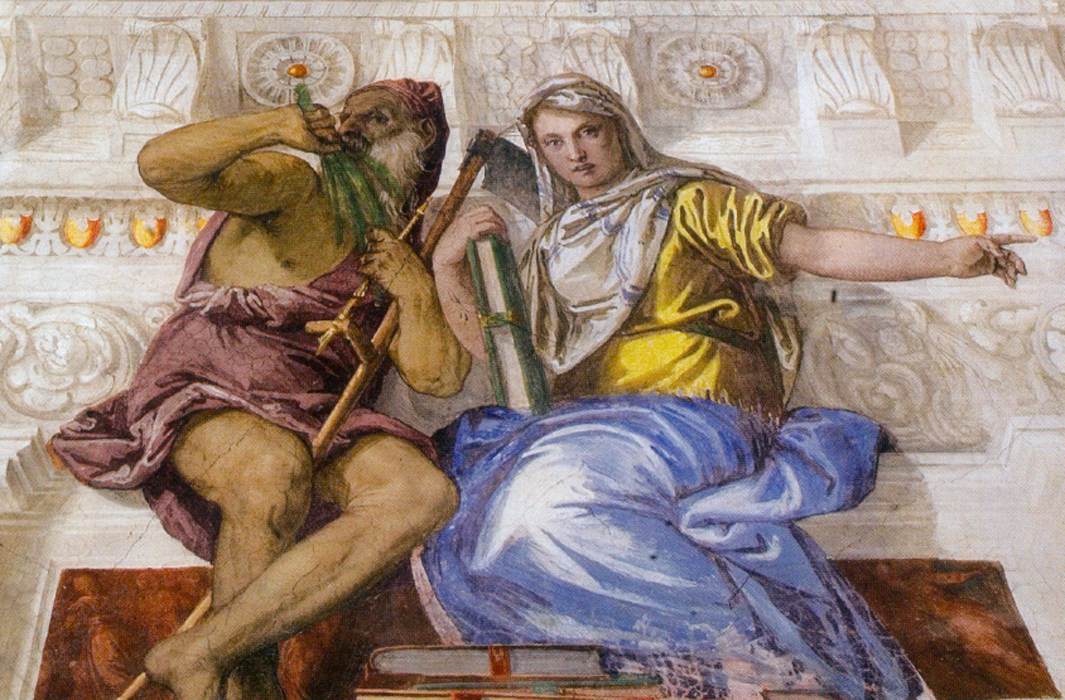 Fate Crowning a Sleeping Man by VERONESE, Paolo