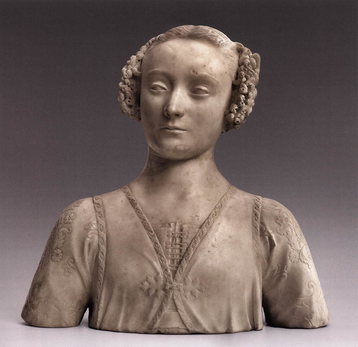 Bust of a Young Woman by VERROCCHIO, Andrea del