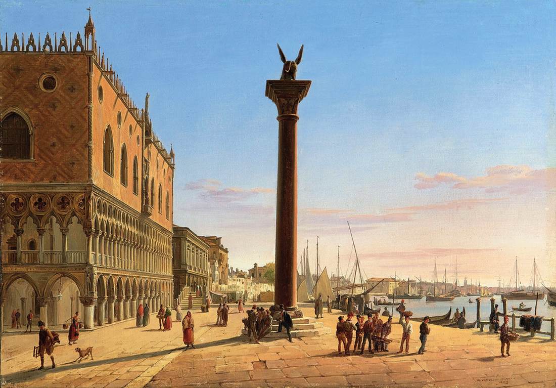 View of the Palazzo Ducale and the Riva degli Schiavoni, Venice by