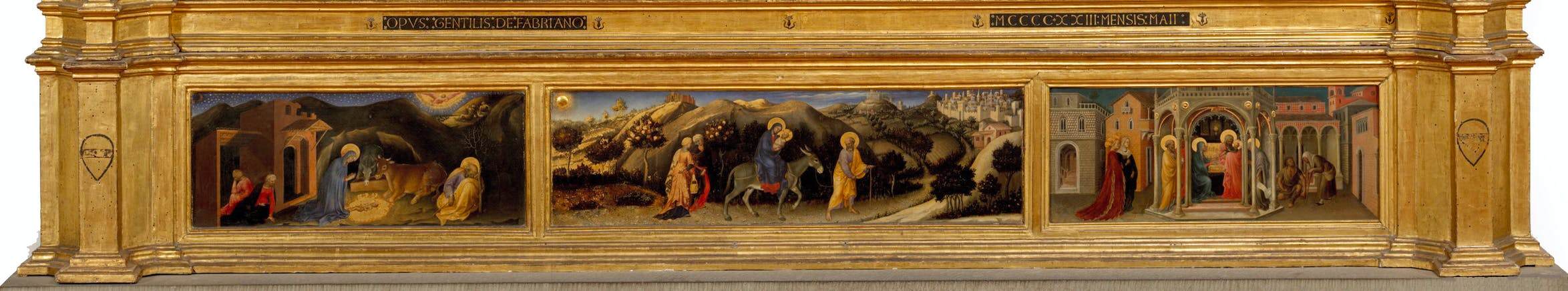 Adoration of the Magi: Predella by GENTILE DA FABRIANO