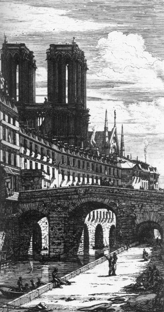 The Petit Pont by MERYON, Charles