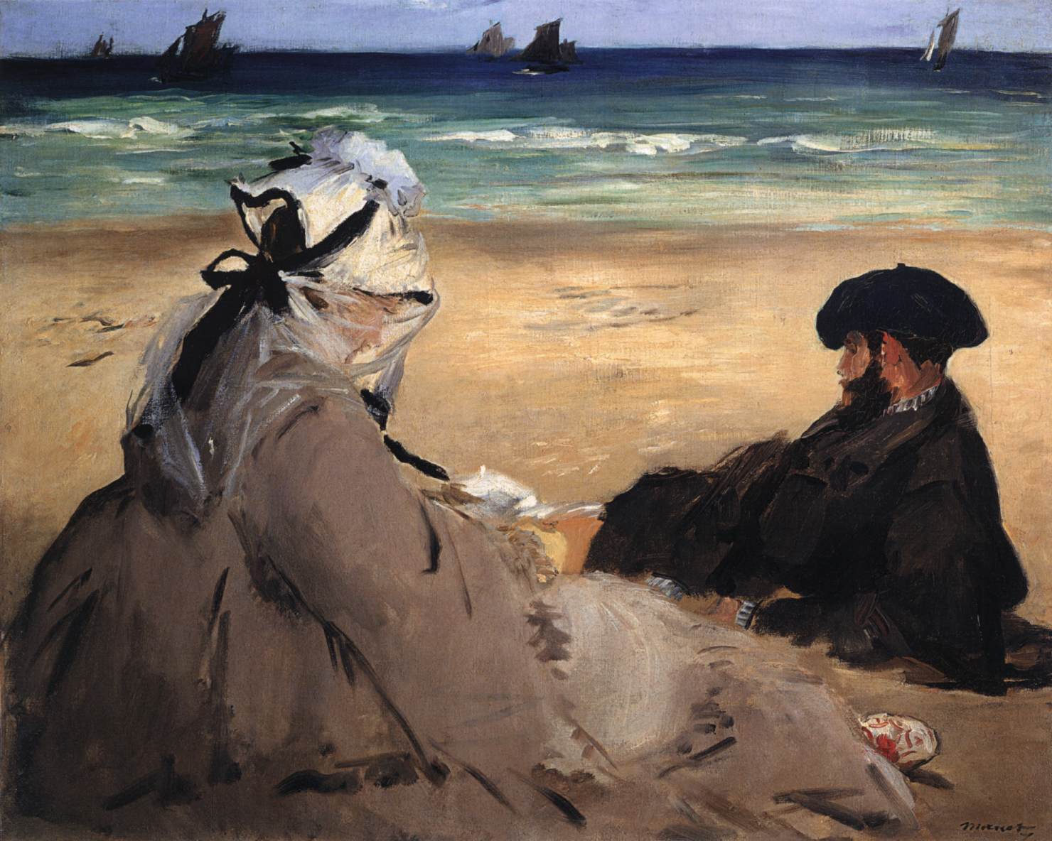 On the Beach by MANET, Edouard