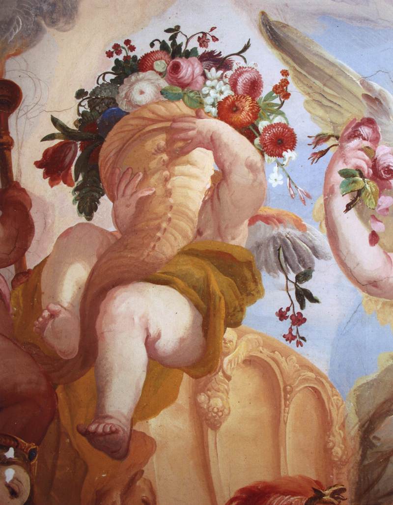 Putto with Cornucopeia (detail) by