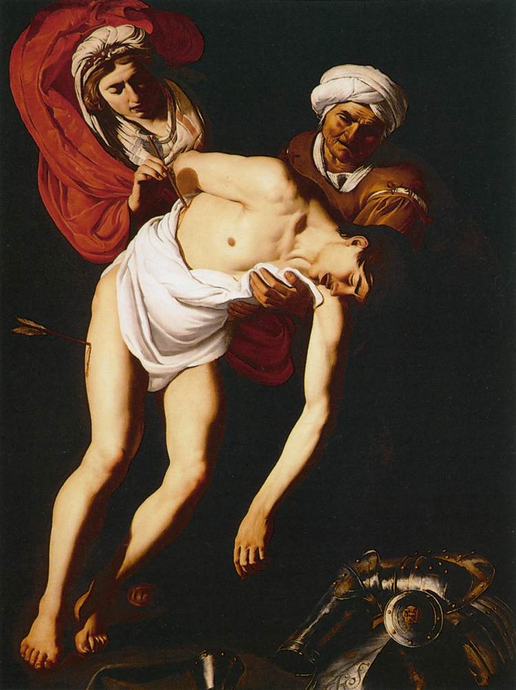 St Sebastian Attended by St Irene and Her Maid by