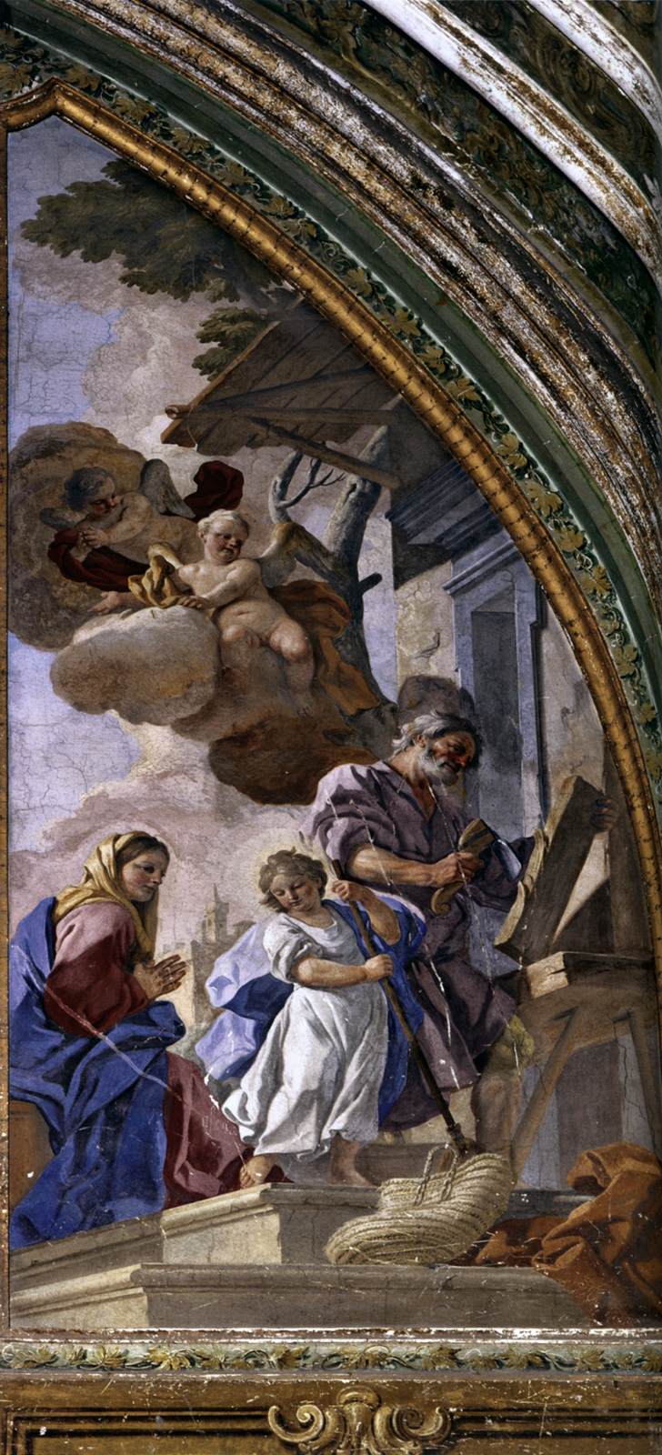 The Holy Family at Work by MURA, Francesco de