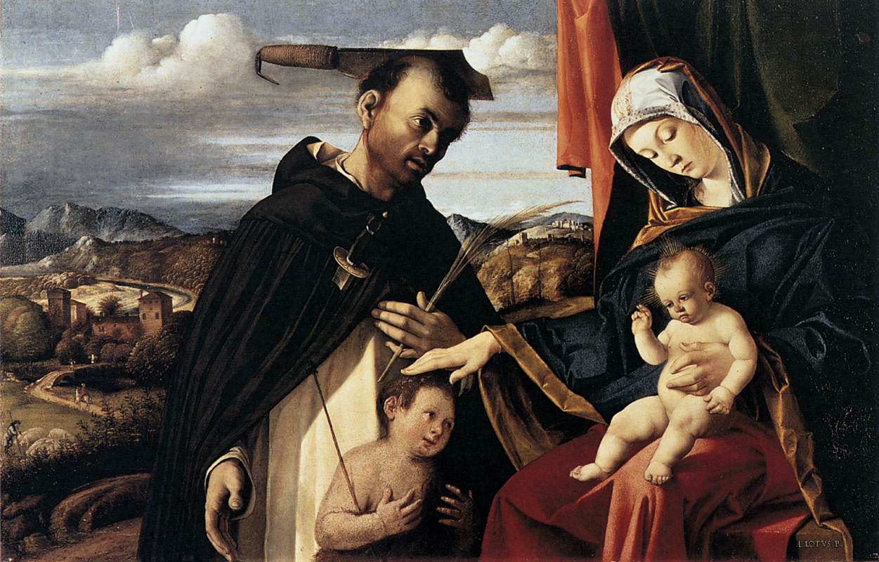 Madonna and Child with St Peter Martyr by