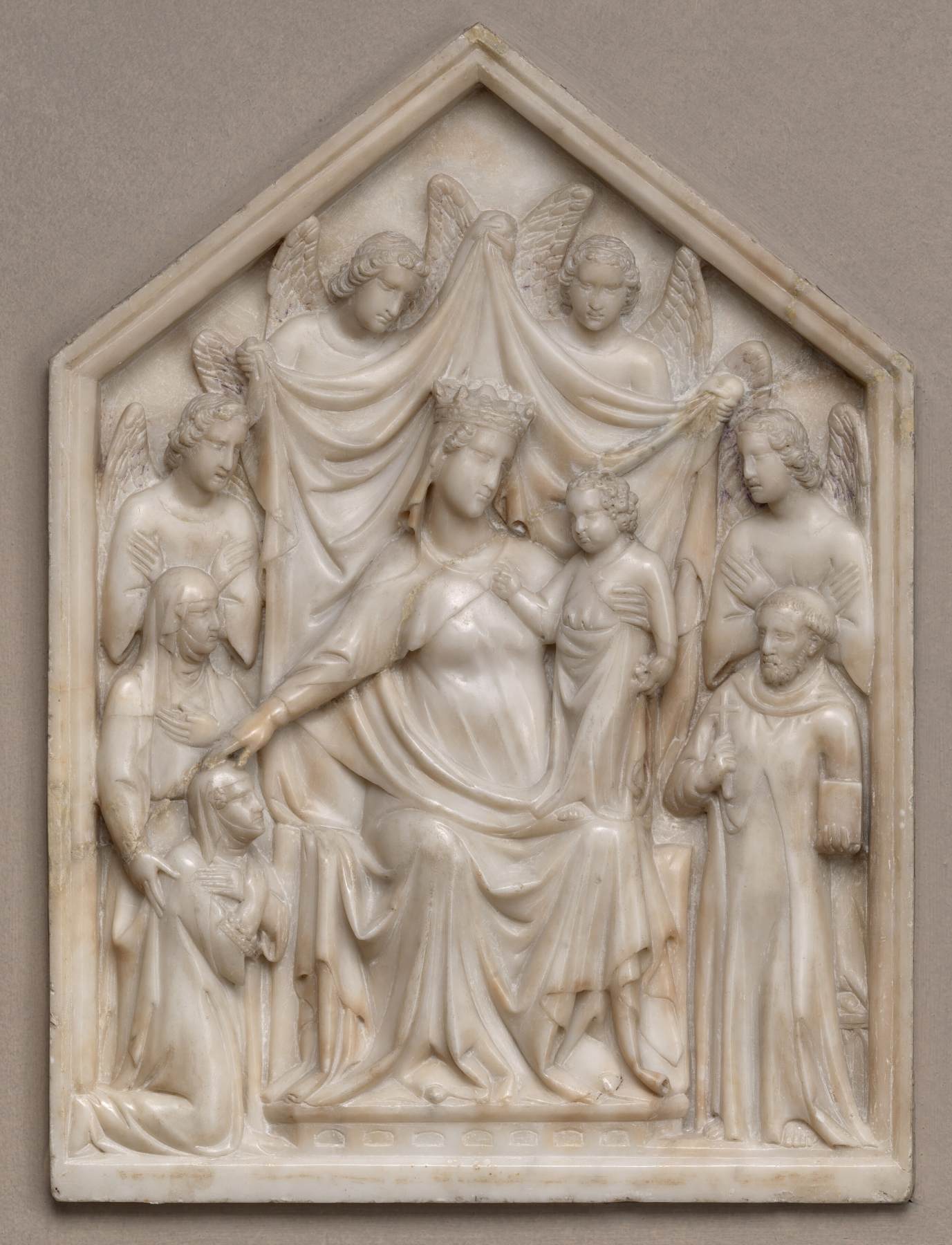 Virgin and Child with Queen Sancia, Saints, and Angels by