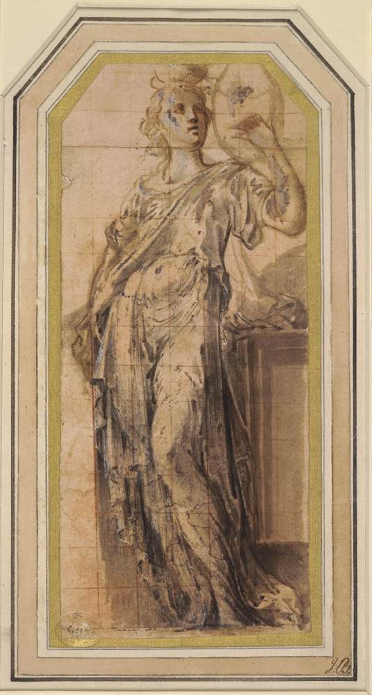 Study of drapery by PARMIGIANINO