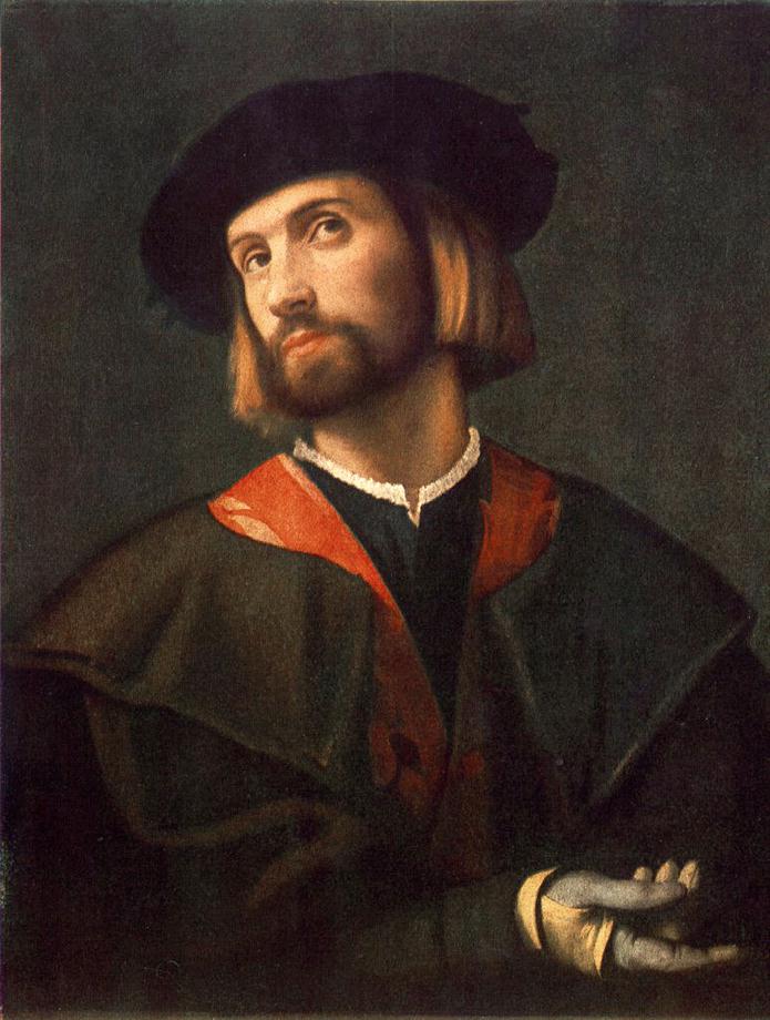 Portrait of a Man by MORETTO da Brescia