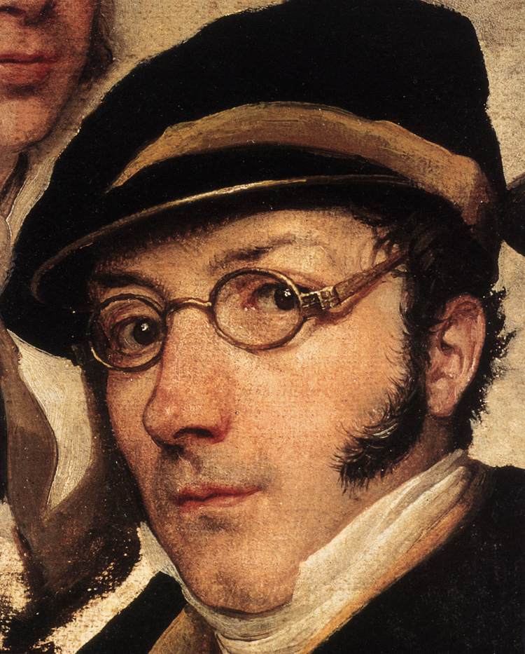 Self-Portrait in a Group of Friends (detail) by