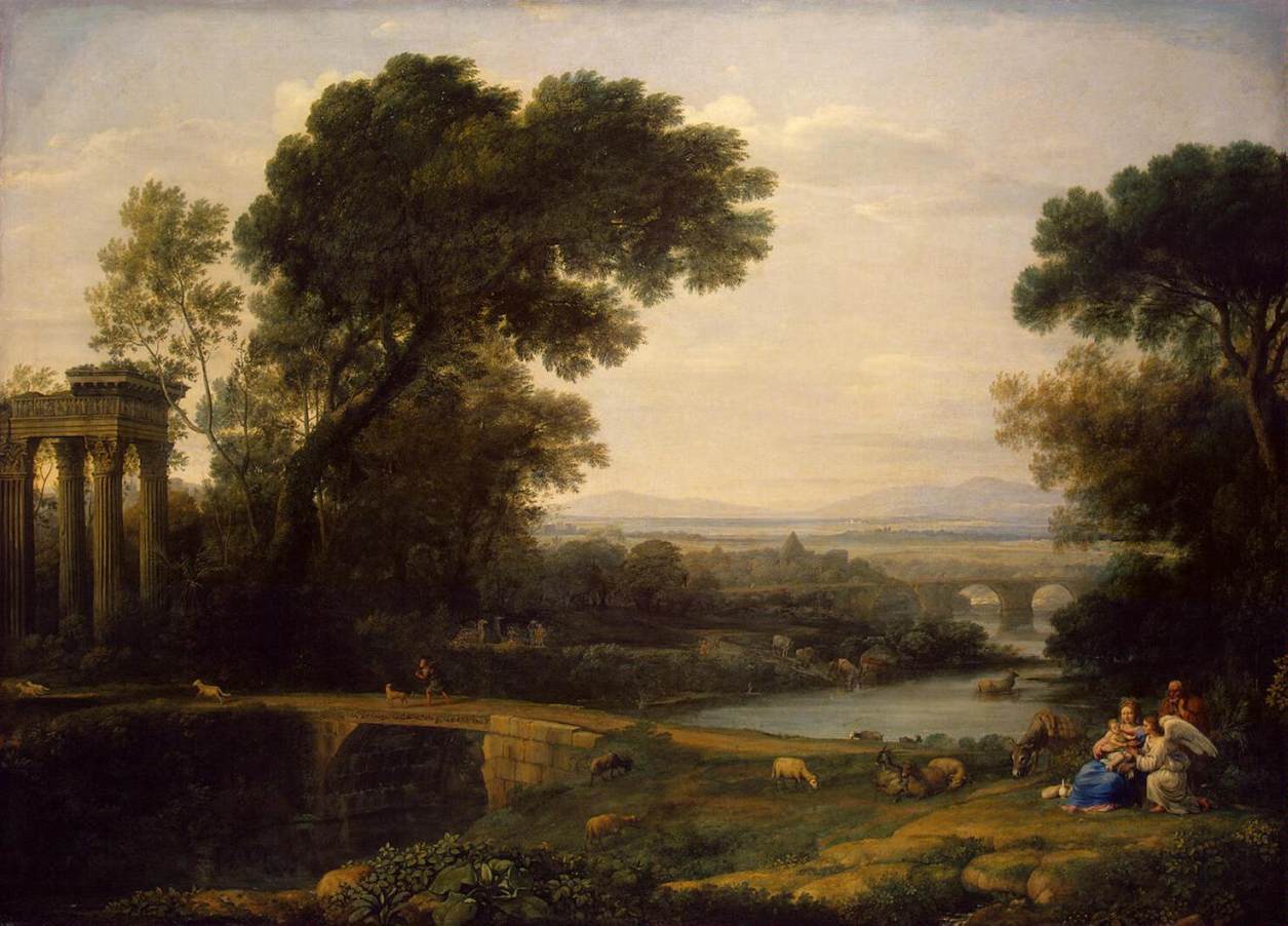 Landscape with the Rest on the Flight into Egypt by CLAUDE LORRAIN