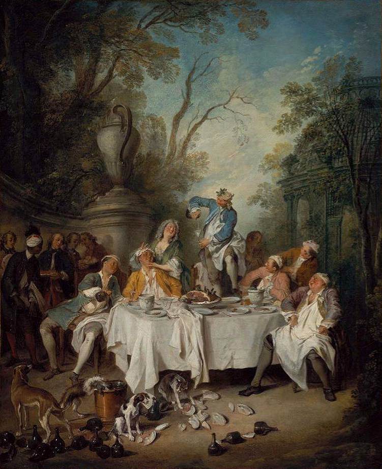 Luncheon Party in a Park by LANCRET, Nicolas