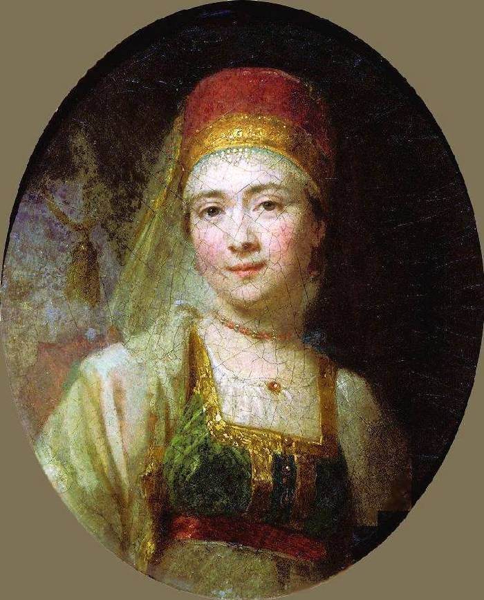 Portrait of the Peasant Woman Christina by BOROVIKOVSKY, Vladimir Lukich