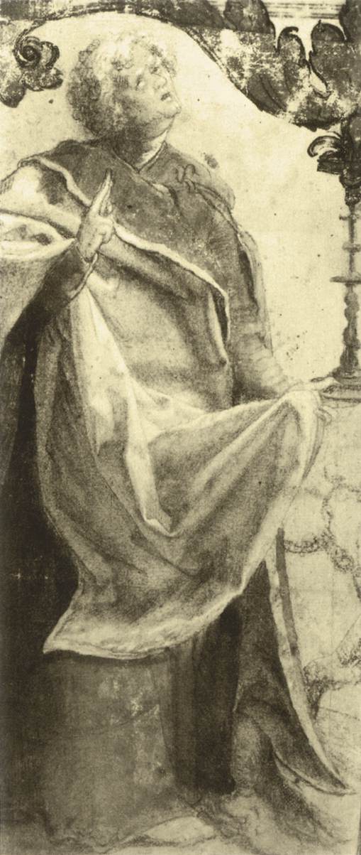 Study of an Apostle by GRÜNEWALD, Matthias