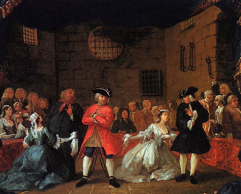 A Scene from the Beggar's Opera by HOGARTH, William