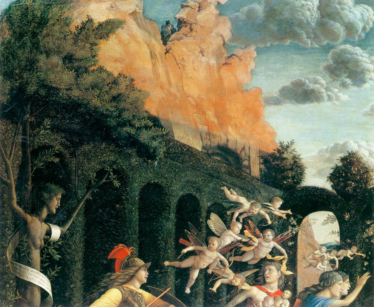 Pallas Expelling the Vices from the Garden of Virtue (detail) by MANTEGNA, Andrea